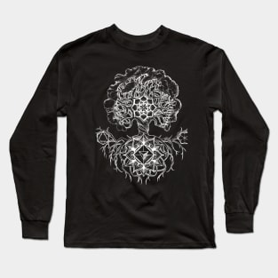 Tree Of Life Sacred Geometric Design Long Sleeve T-Shirt